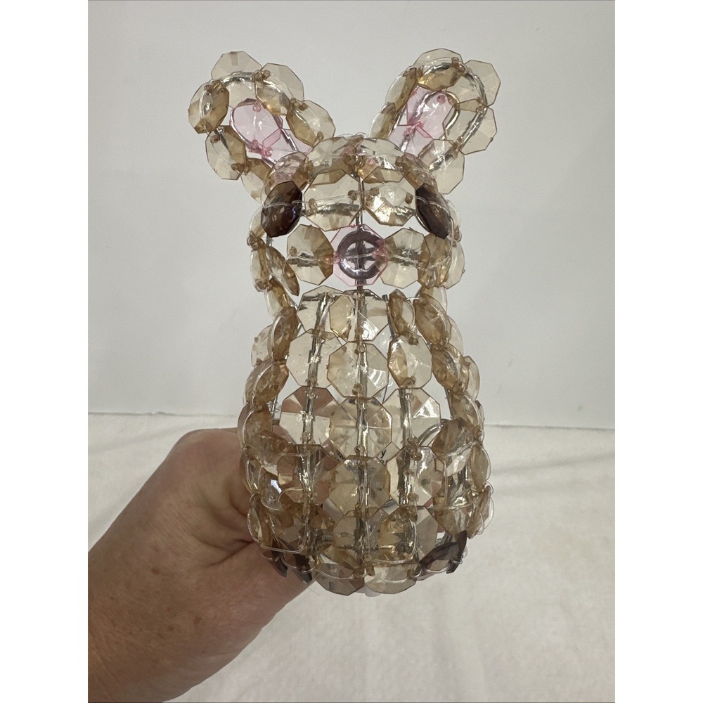 Lambs & Ivy Beaded‎ Bunny Kids Night Light Easter Rabbit Room Decor Baby Nursery